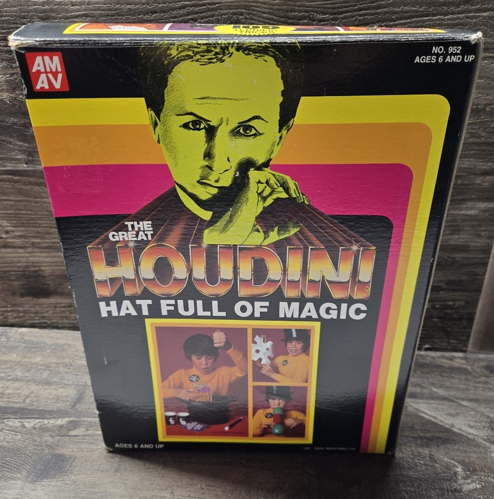 1987 The Great Houdini Hat Full Of Magic Toy Magic Set‎ 105  No 952  Incomplete